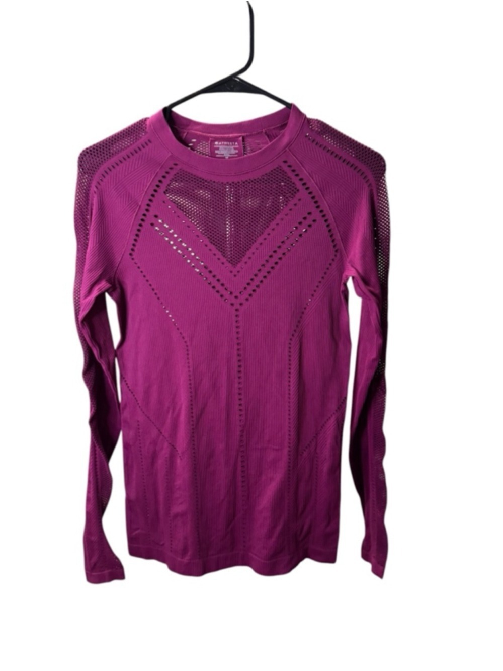 Women's Athleta Magenta Long Sleeve Tee M